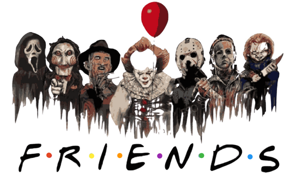 Put it on a t-shirt or a tumbler; FRIENDS for HALLOWEEN