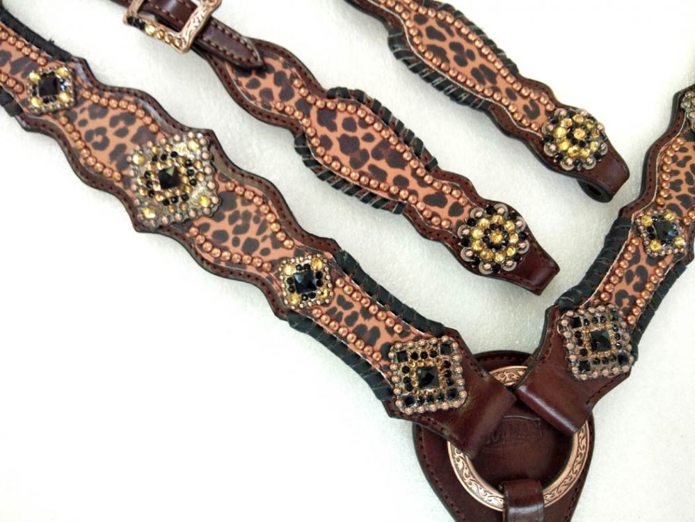 Cowhide Breast Collar and Headstall – Pure Country Bling