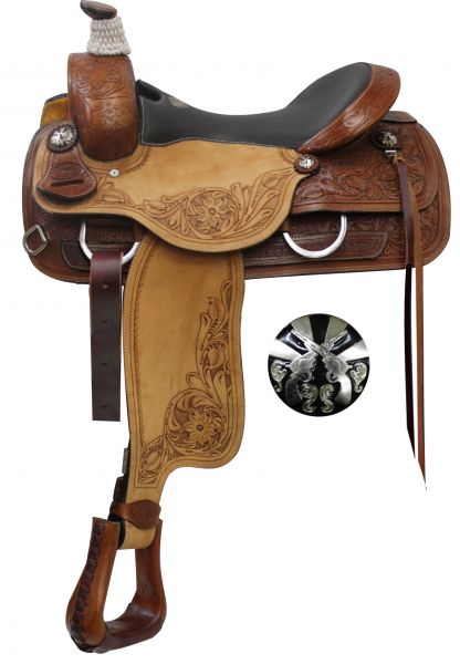 Roper with Cross Guns Concho - Pure Country Bling 