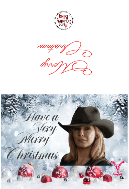Yellowstone Christmas Cards - Pure Country Bling 