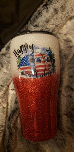 Happy Camper Tumbler - Pure Country Bling 