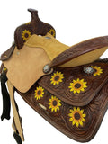 Sunflower Barrel Saddle - Pure Country Bling 