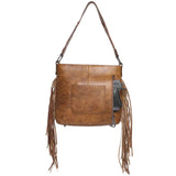 Montana West Genuine Leather Hand Tooled Hair-on Hobo - Pure Country Bling 