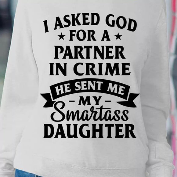 Smart Ass Daughter T-shirt - Pure Country Bling 